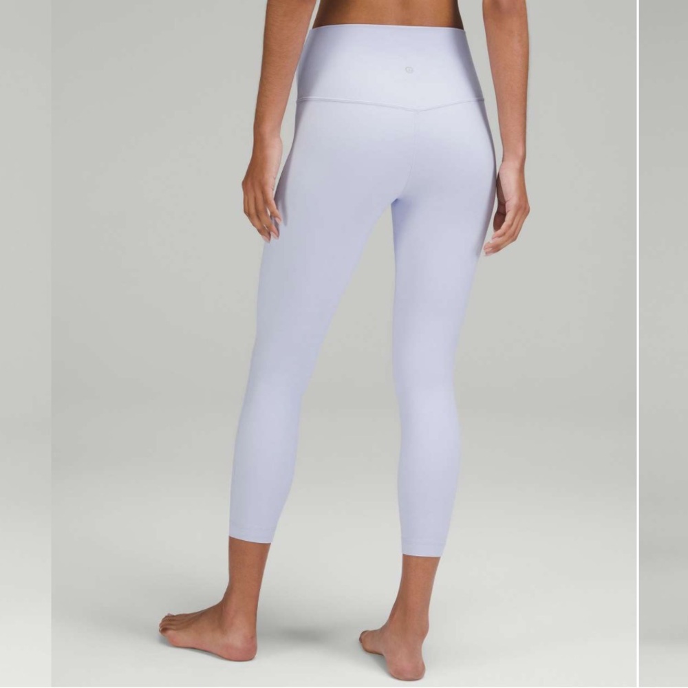 Lululemon Align High-Rise Crop 23" size 12 Pastel Blue